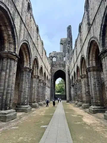 The church of Kirkstall Abbey