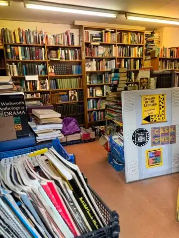 Used bookstore in the enclosed section of Saint Nicholas Market