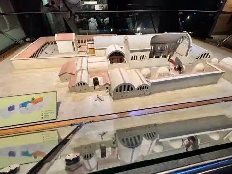 Model of the Roman Baths as they were in the fourth century CE