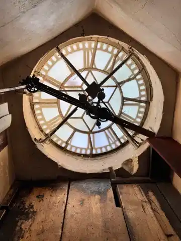 Back of the clock in the Bath Abbey Tower