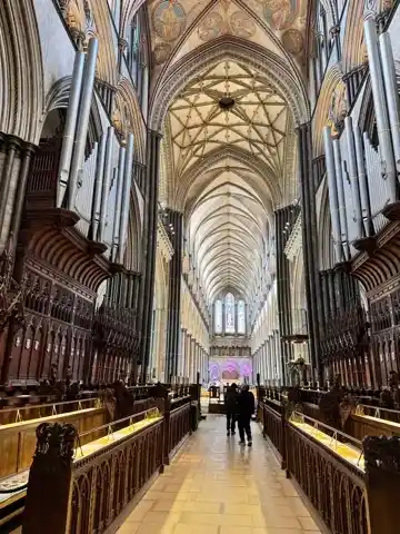 Interior of the Salisbury Cathedral