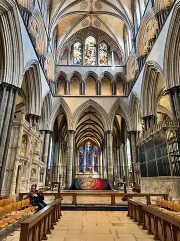 Interior of the Salisbury Cathedral