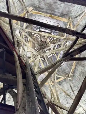 Looking up into the spire