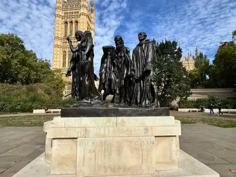 "The Burghers of Calais," by Auguste Rodin in Victoria Tower Gardens