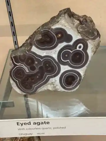 Another sample in the minerals gallery of the Natural History Museum