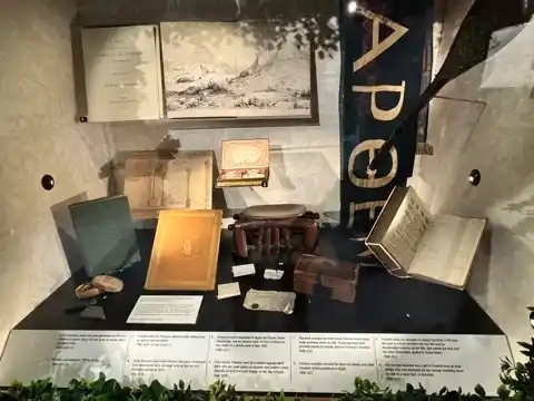 Some of Florence Nightingale's notebooks, scrapbooks, and other paraphernalia 